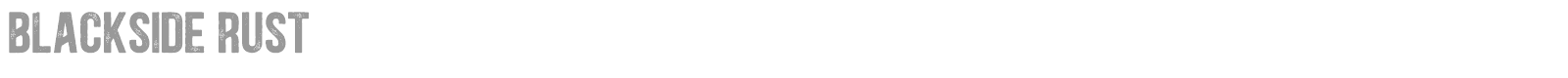 Blackside font preview